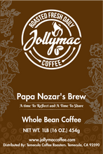 Load image into Gallery viewer, Papa Nozar's Brew 1lb. 16oz. Whole Bean