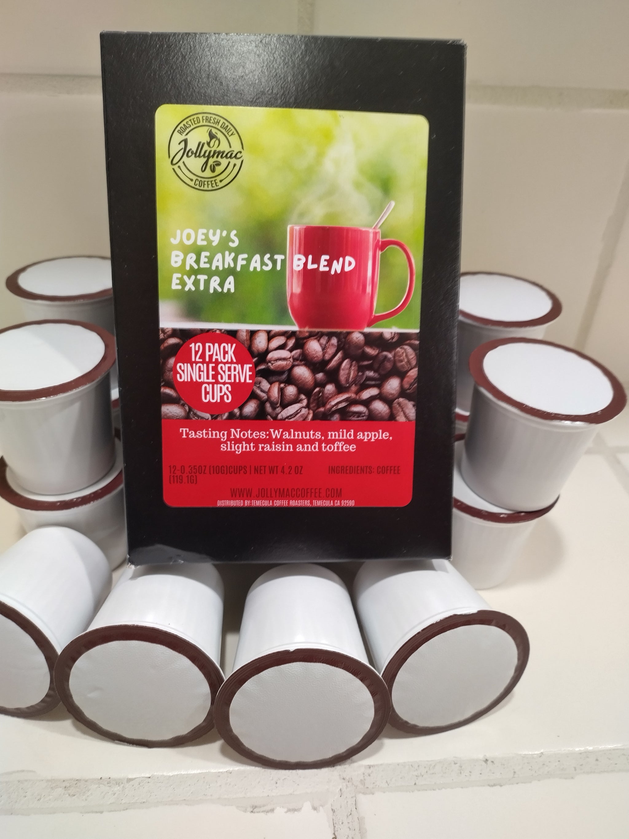 Joey's Breakfast Blend Espresso Extra K-Cup 12-pack – Jollymaccoffee & Tea  Co