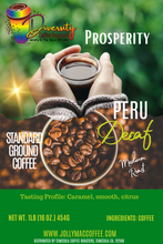 Load image into Gallery viewer, Prosperity Peru Decaf 1lb 16oz. Ground
