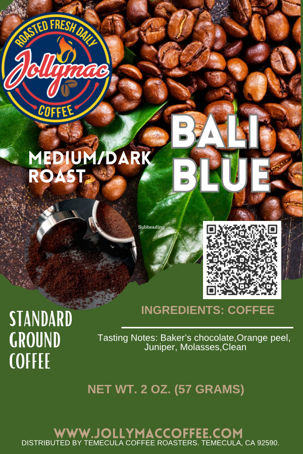 Frac Pack - Coffee Shop Bali Blue 21 pack of 2 oz. Single Origin Coffee