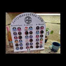 Load image into Gallery viewer, Designer K-Cup Holder, Wood K-Cup Holder, Coffee Bar, 36 Coffee Pod, K-Cup Ladder, K-Cup Storage, K cup Holder, Pods, Coffee Pod Holder
