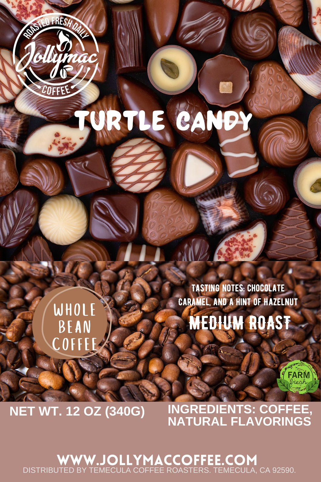 Turtle Candy Whole Bean 12oz.